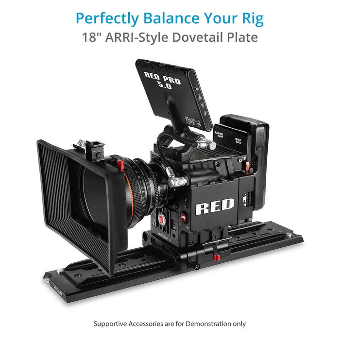 Proaim 18" Dovetail Tripod Plate V1 (ARRI Standard) for Heavy Camera Setup