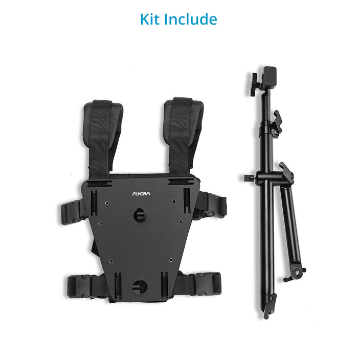 Flycam DSLR Camvest - Hands-Free Front & Rear Body Camera Mount Harness