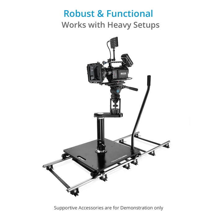 Proaim Camera Offset Euro/Elemac Adapter Bracket for Dollies & Bazookas| Payload 100kg/220lb