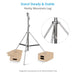 Proaim 11.3’ Ninja Double Riser Combo Stand for Lighting Fixtures & Grip Equipment