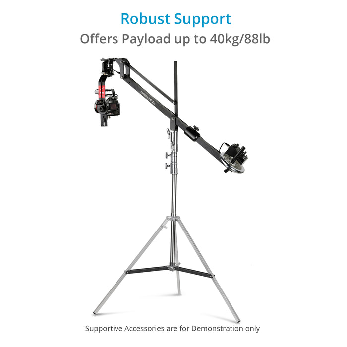 Proaim 11.3’ Ninja Double Riser Combo Stand for Lighting Fixtures & Grip Equipment