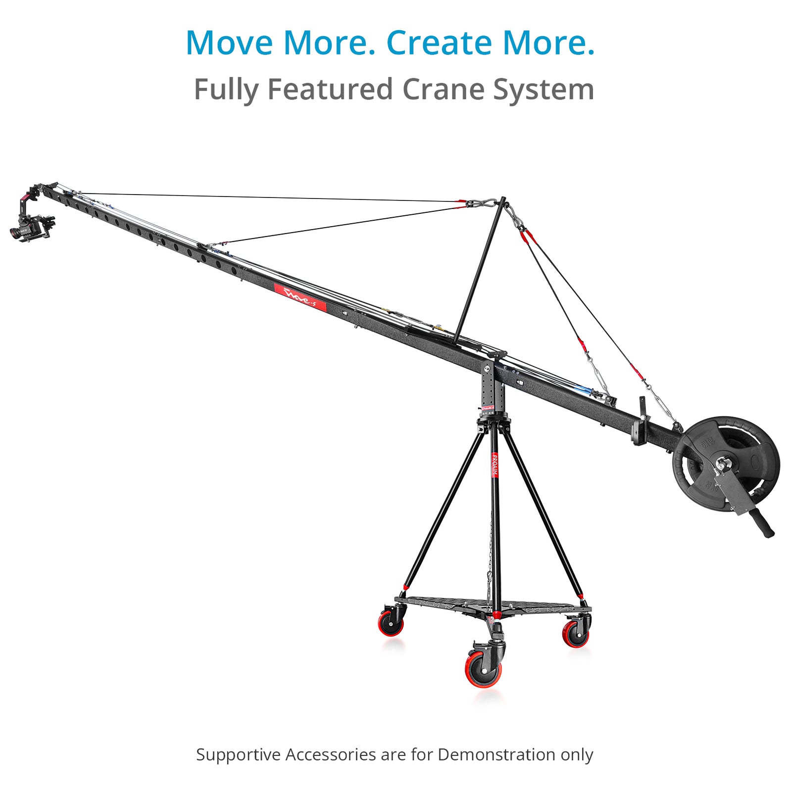 Proaim 24ft Camera Jib Crane Base Kit for Filmmakers & Production Unit ...