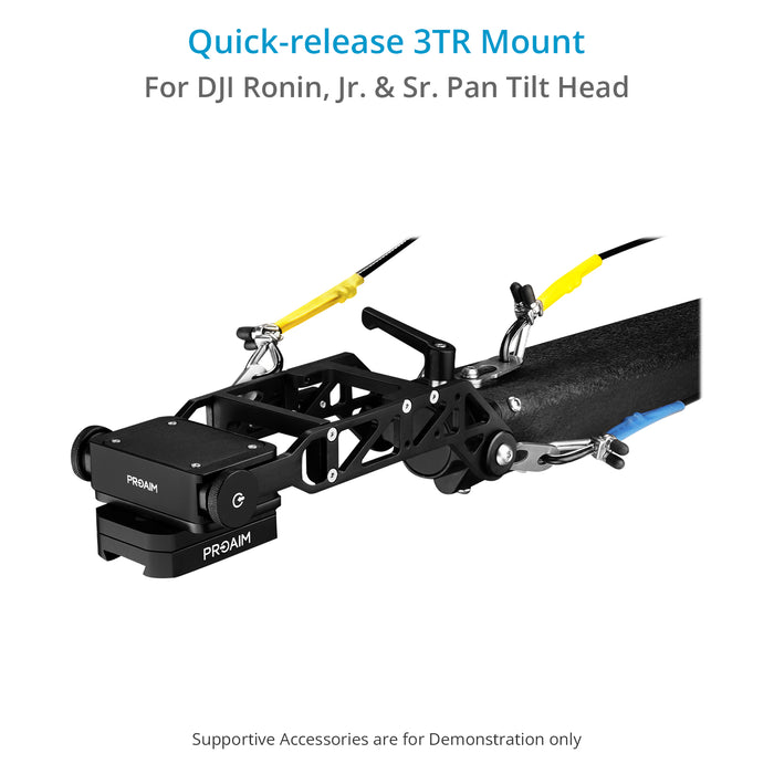 Proaim 3TR Mount for Proaim 6m/20ft Fraser Camera Jib Crane | For Mounting Gimbals / Pan Tilt Heads