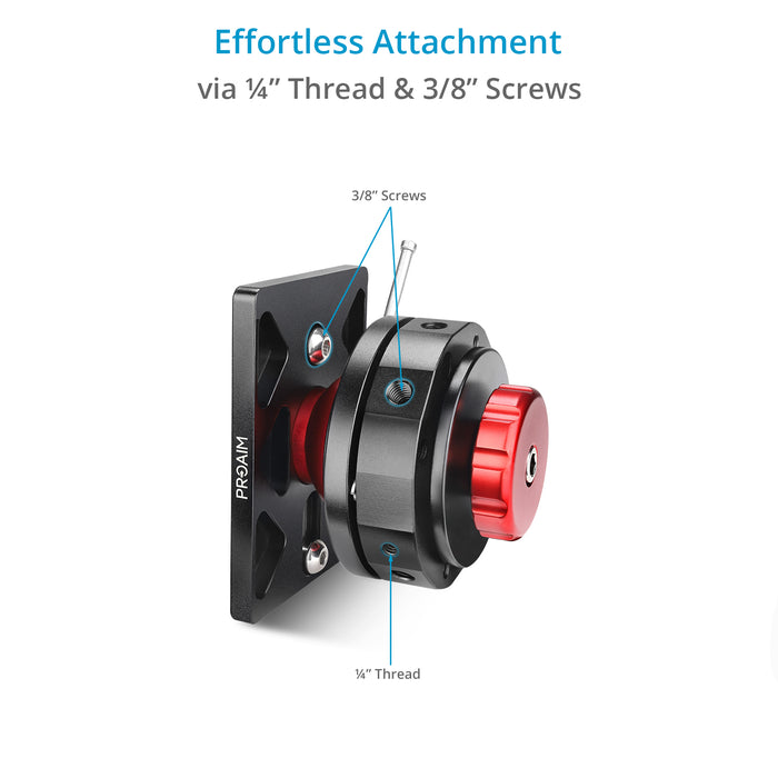 Proaim Camera Support Leveling Base – Mitchell & 3/8” Base Mount