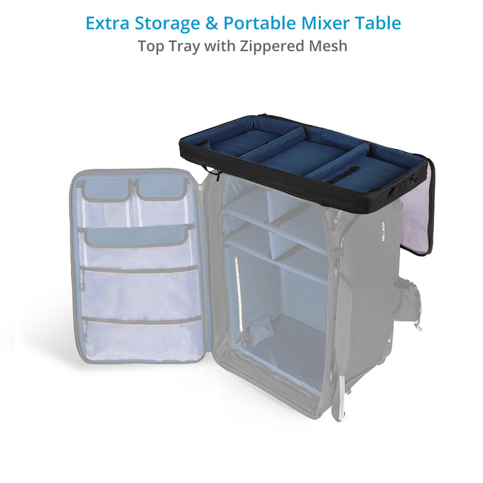 Proaim Cine Cube Mobile Audio Workstation Bag | Trolley System with Outdoor Wheels