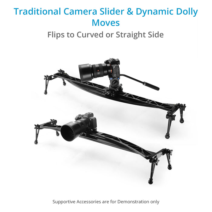 Proaim Curve-N-Line 2-way Camera Video Slider | Available Sizes: 2ft, 3ft & 4ft