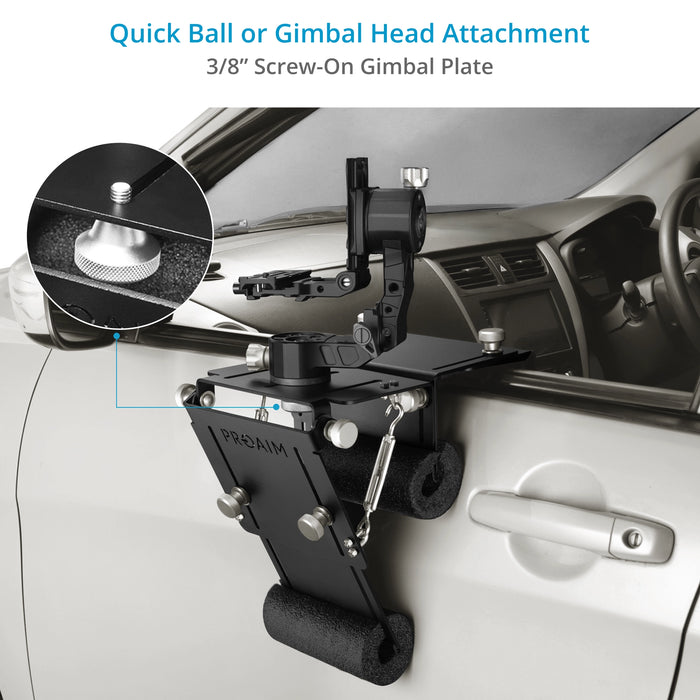 Proaim Keen Eye Pro Car Door Mount for Wildlife, Sports & Professional Photography/Videography