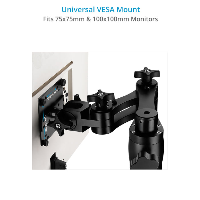 Proaim Monitor Articulated Arm for Video Camera Cart | 75mm/100mm VESA Mount