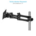 Proaim Monitor Articulated Arm for Video Camera Cart | 75mm/100mm VESA Mount