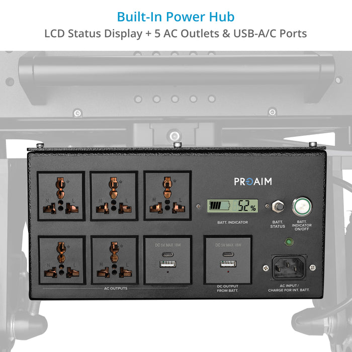 Proaim MoveMate Motorized Upgrade Kit for Video Camera Production Carts | Battery Not Included