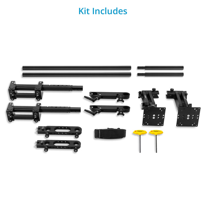 Proaim Multi-Monitor VESA Mount System for Camera Production Cart | 75mm/100mm