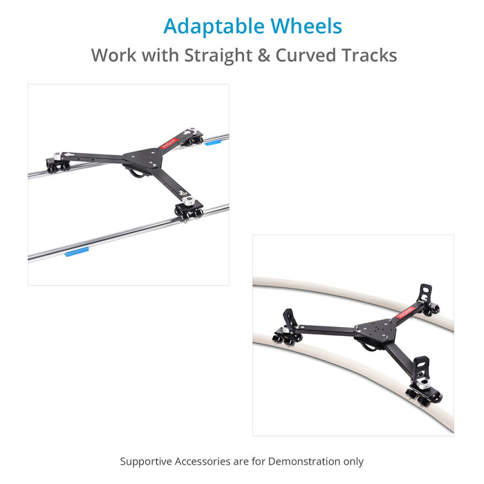 Proaim Track Wheel Set for Portable Heavy-Duty Camera Floor Dolly