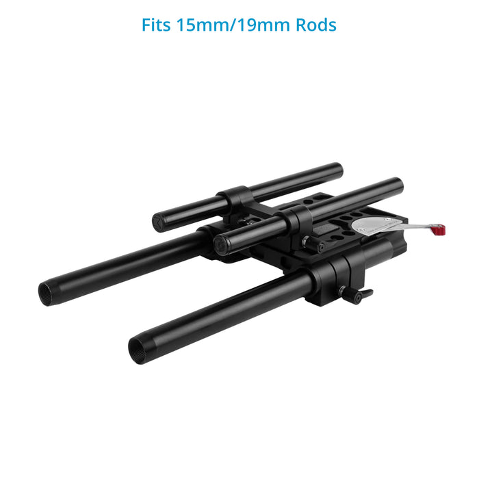 Proaim 19-15mm Camera Base Plate, ARRI Standard Dovetail Tripod Plate with New Quick Lock