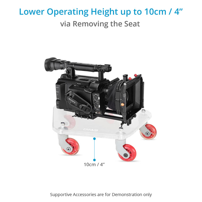 Proaim Butt Camera Dolly for Handheld Operators. Ultra Quiet & Smooth.