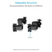 Proaim Vertical Seat Arm for Round Seat & Camera Doorway Dolly.