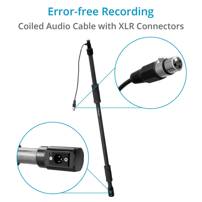 Proaim 6ft Carbon Fiber Boom Pole for Microphones
