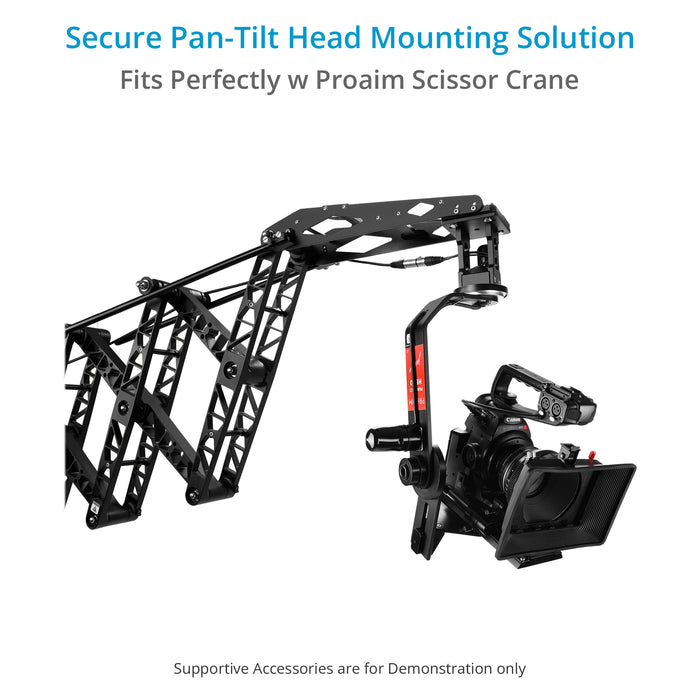 Proaim Mounting Plate for Scissor Crane to mount Pan Tilt Head